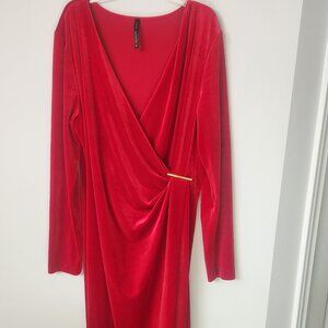 Lori M Collection Velour Dress